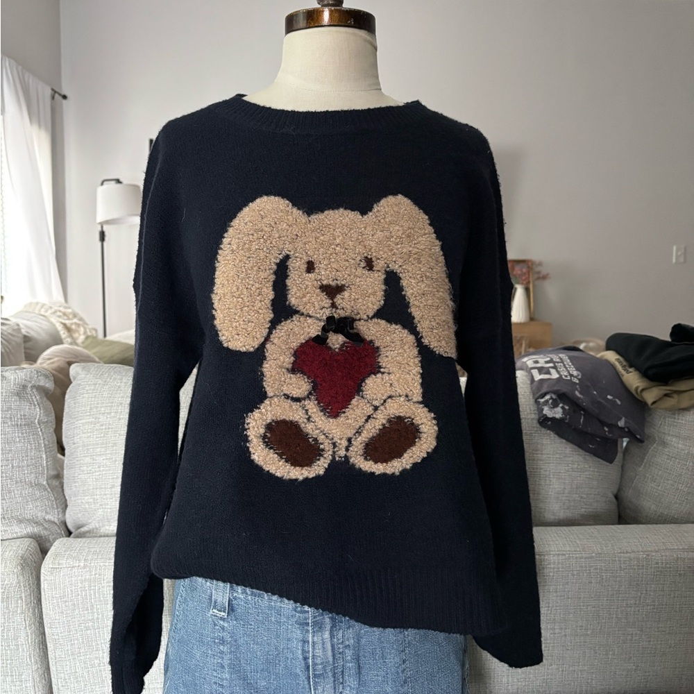 Cute Sweater with Bunny Design